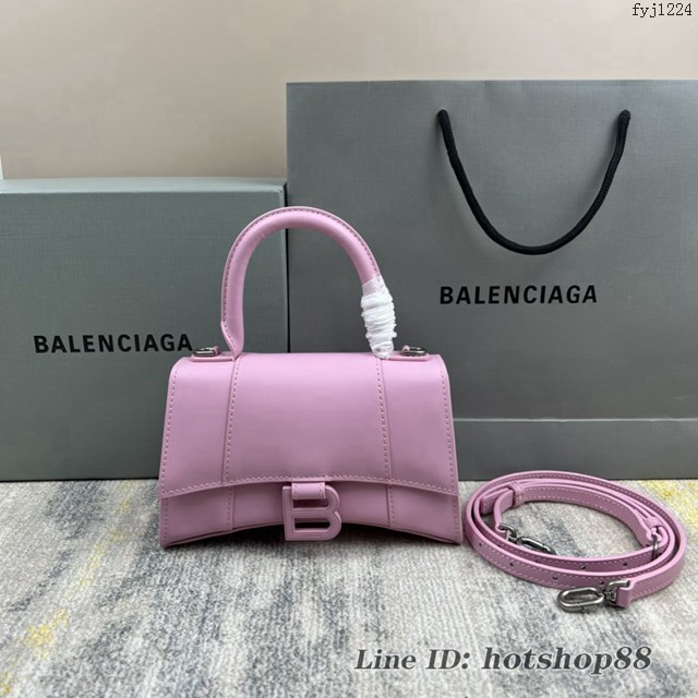 Balenciaga專櫃爆款新色xs號鱷魚紋Hourglass沙漏包 巴黎世家頂級原單手提肩背包 款號：8896 fyj1224