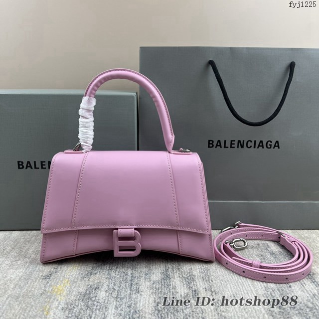 Balenciaga專櫃爆款新色鱷魚紋S號Hourglass沙漏包 巴黎世家頂級原單手提肩背包 款號：8895 fyj1225