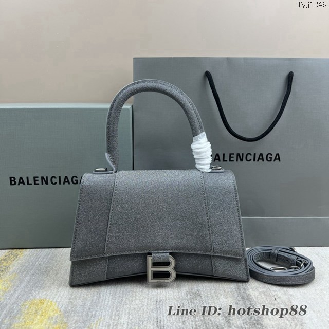 Balenciaga專櫃爆款新閃閃沙漏包 巴黎世家原單手提肩背包 8895閃金 fyj1246