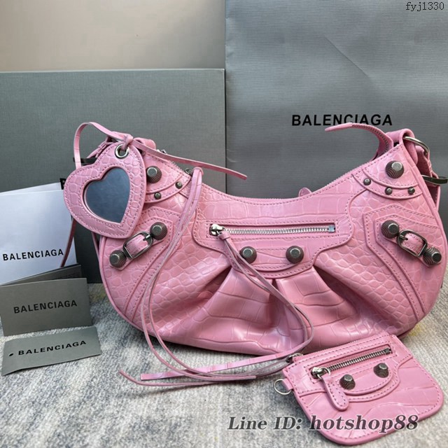 Balenciaga專櫃爆款Le Cagole半月牙腋下包 巴黎世家大號餃子包單肩包 fyj1330