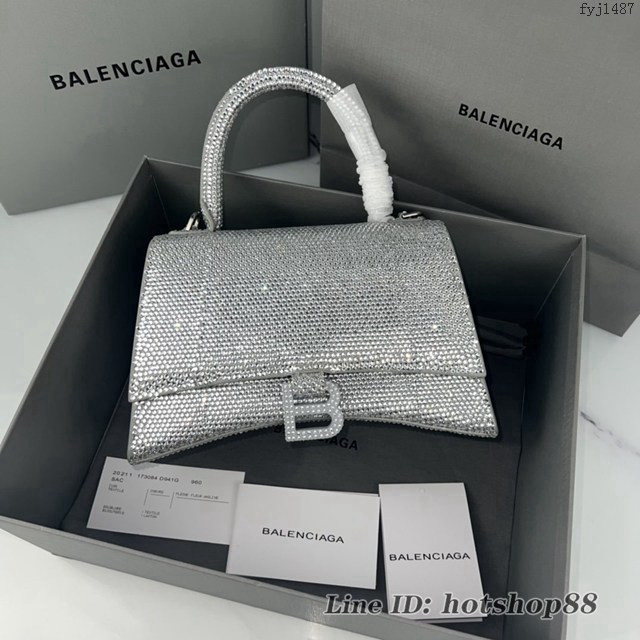 Balenciaga專櫃爆款燙磚重手工中號沙漏包手提包 巴黎世家Hourglass沙漏包 款號：8895 fyj1487