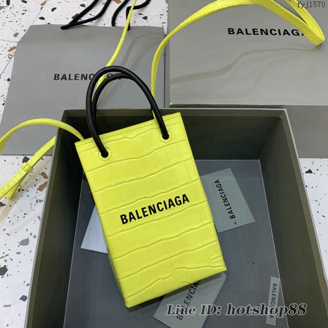 Balenciaga專櫃爆款mini手提購物袋 巴黎世家新潮迷你手機包 fyj1570