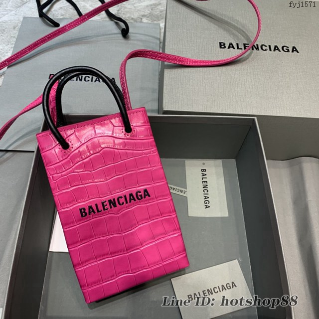 Balenciaga專櫃爆款mini手提購物袋 巴黎世家新潮迷你手機包 fyj1571