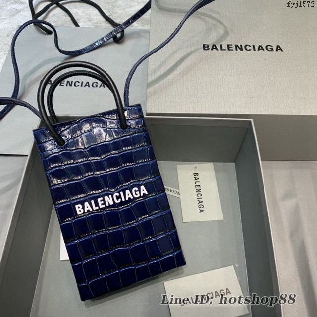 Balenciaga專櫃爆款mini手提購物袋 巴黎世家新潮迷你手機包 fyj1572