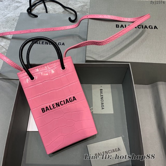 Balenciaga專櫃爆款mini手提購物袋 巴黎世家新潮迷你手機包 fyj1574