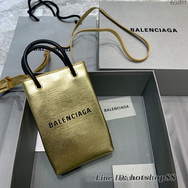 Balenciaga專櫃爆款mini手提購物袋 巴黎世家新潮迷你手機包 fyj1577