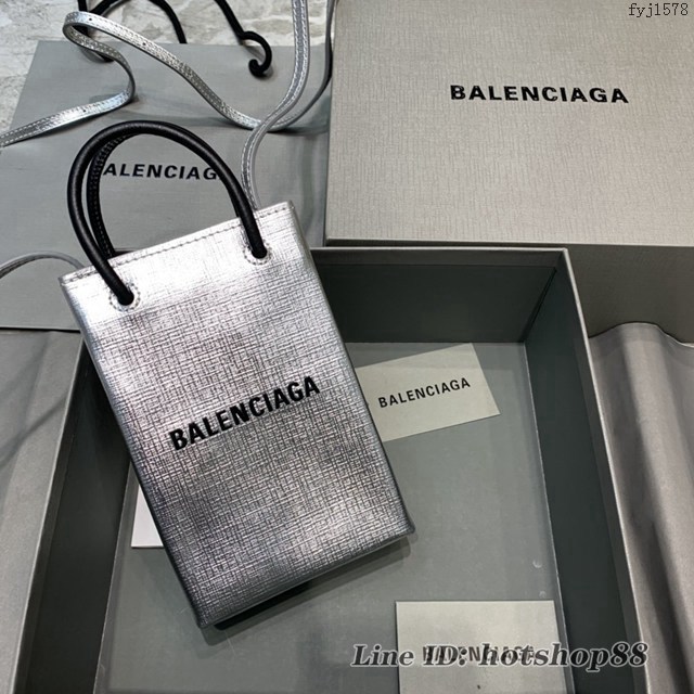 Balenciaga專櫃爆款mini手提購物袋 巴黎世家新潮迷你手機包 fyj1578