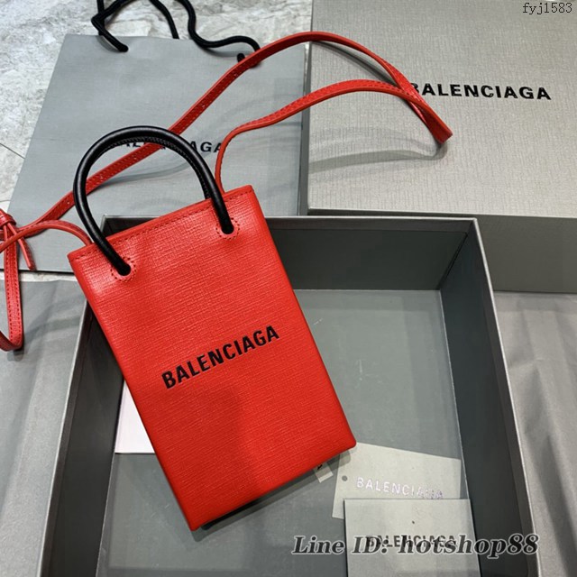 Balenciaga專櫃爆款mini手提購物袋 巴黎世家新潮迷你手機包 fyj1583