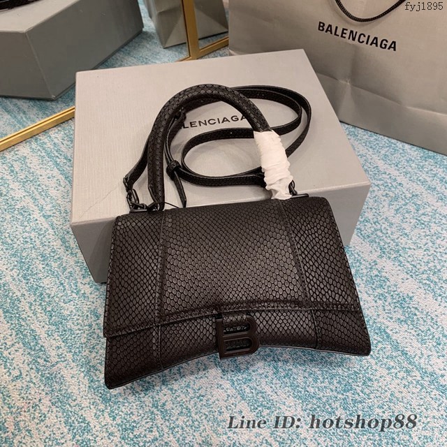 Balenciaga專櫃爆款女包 巴黎世家Hourglass蛇紋沙漏包 款號：8895 fyj1895