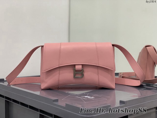 Balenciaga專櫃爆款Hourglass沙漏包 巴黎世家平紋小牛皮單肩斜挎包 款號：671355 fyj1914