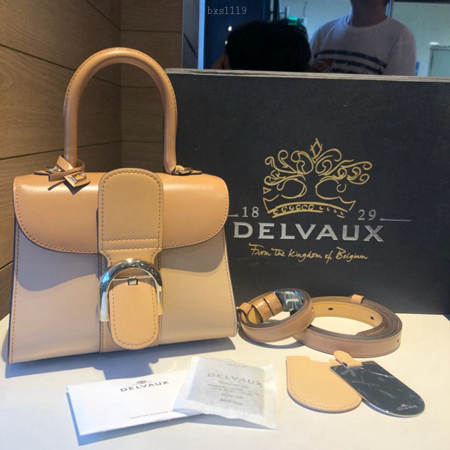 Delvaux頂級原單Brillant box皮雙環白色手提女包 德爾沃專櫃經典Brillant PM包袋 bxs1119