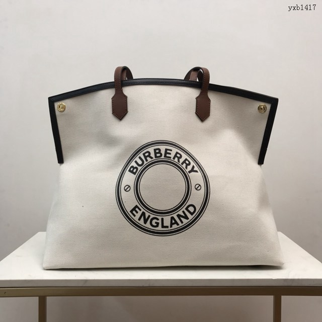 Burberry專櫃新款Society賽爾迪手袋 巴寶莉休閒百搭托特包款購物袋 yxb1417