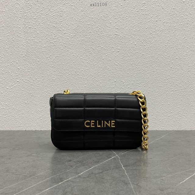 Celine專櫃新款羊皮革鏈條腋下包 賽琳時尚百搭款女包 xxl1109