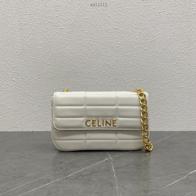 Celine專櫃新款羊皮革鏈條腋下包 賽琳時尚百搭款女包 xxl1111