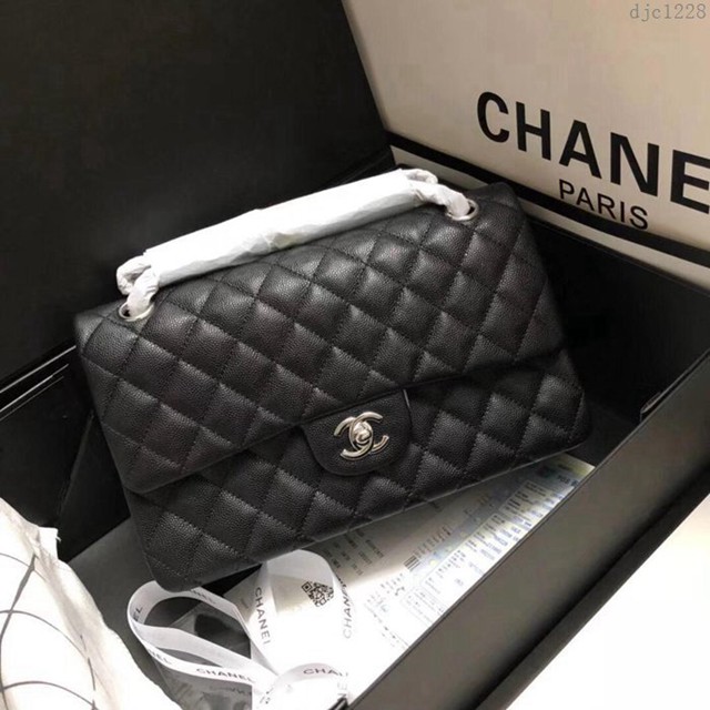 CHANEL女包 1112 金/銀扣 小顆粒球紋皮 香奈兒鏈條斜挎包 Chanel單肩女包 djc1228