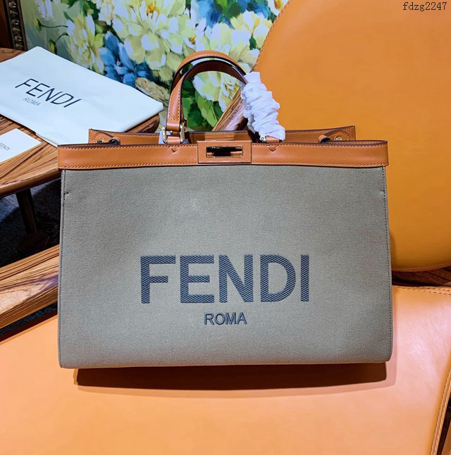 FENDI专柜精品包包 芬迪超大容量手提包 Fendi新款沙灘購物袋 fdzg2247