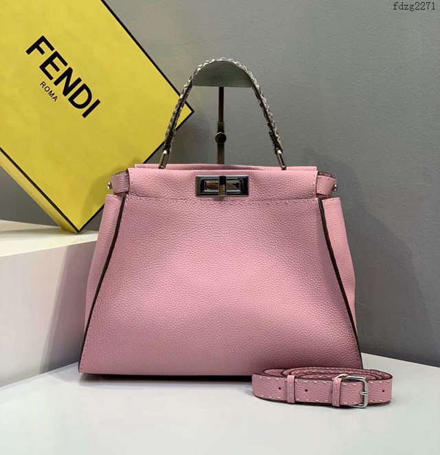 FENDI专柜精品包包 芬迪PEEKABOO手袋 5290M Fendi羅馬牛皮女包 全手工縫 fdzg2271