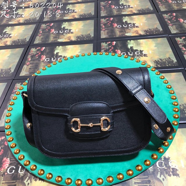 Gucci女包 602204 古馳新款克色全皮女包 Gucci古奇鏈條肩背斜挎包  gqy1023