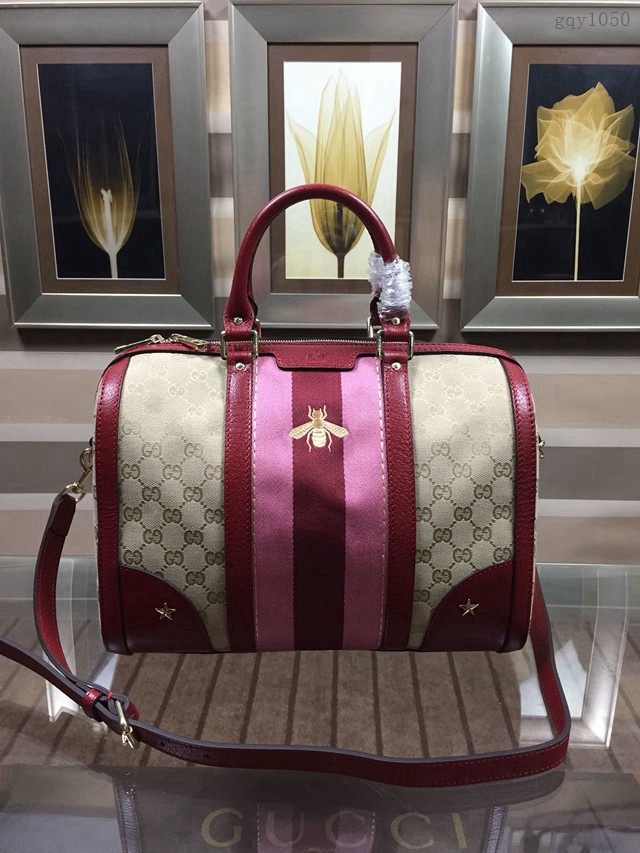 Gucci女包 406868 古馳小號旅行袋 Gucci手提肩背包  gqy1050