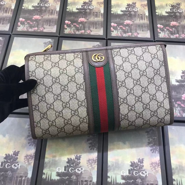 Gucci手包 598234 古馳新款Ophidia系列 GG洗漱包 Gucci手拿包  gqy3078