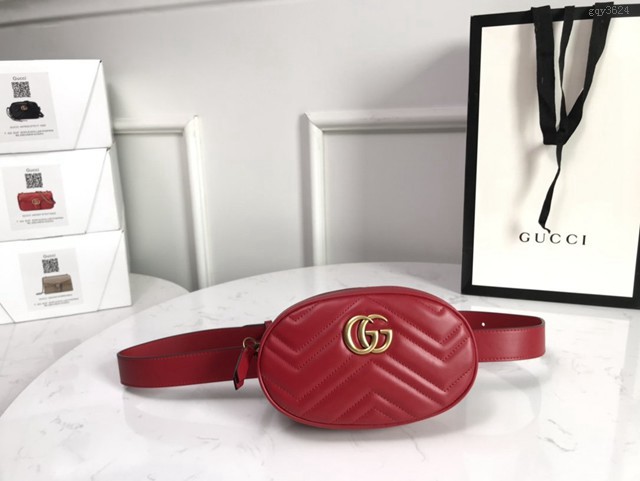 Gucci腰包 476434 GUCCI古馳GG Marmont系列 DSVRT Gucci原廠皮女士腰包  gqy3624