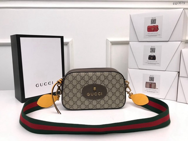 Gucci包包 476466 古馳Gucci老虎頭包 Gucci Supreme相機包 男女通用款  gqy3679