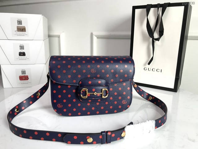 Gucci經典款女包 602204 古馳1955 Horsebit Bag 經典馬銜扣 Gucci爆款女士單肩斜挎包  gqy3830