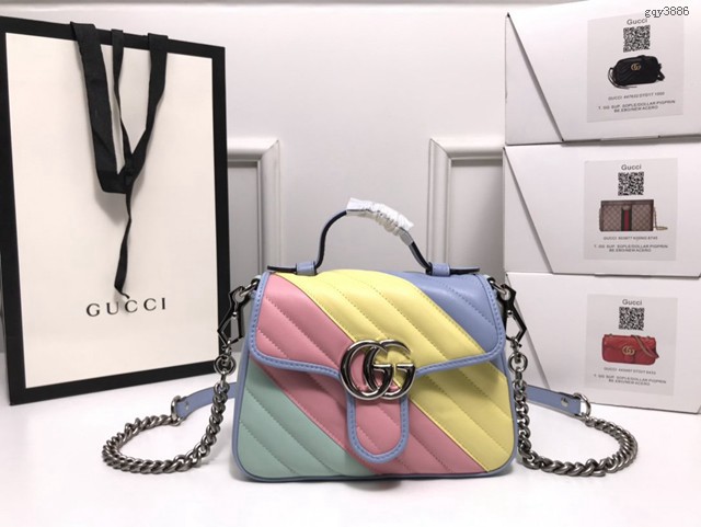 Gucci經典款女包 583571 古馳GG Marmont2020早秋系列女包 Gucci手提肩背女包  gqy3886