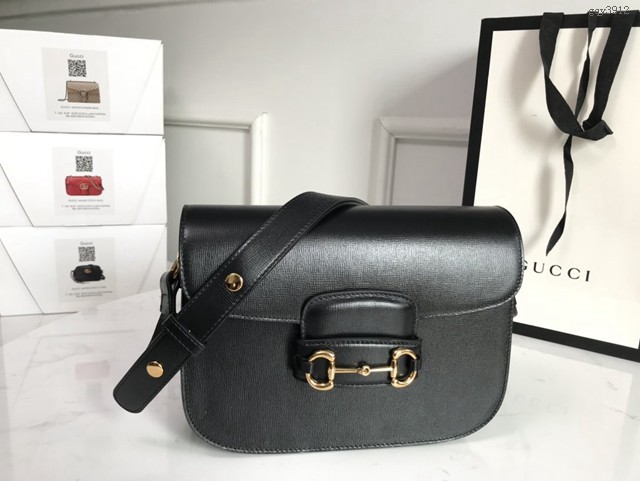 Gucci經典款女包 602204 古馳1955 Horsebit Bag 經典馬銜扣 Gucci爆款女士單肩斜挎包  gqy3912