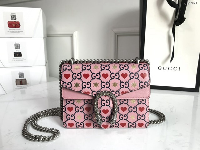 Gucci經典款女包 421970 古馳Gucci Dionysus情人節限量款 Gucci單肩斜挎女包  gqy3960