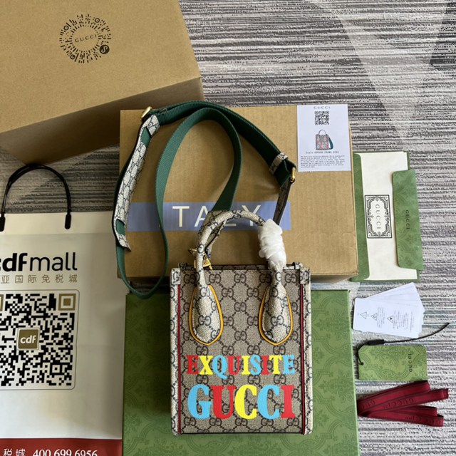 Gucci專櫃新款手提購物包 古馳Exquisite Gucci迷你托特包699406 gqy4402