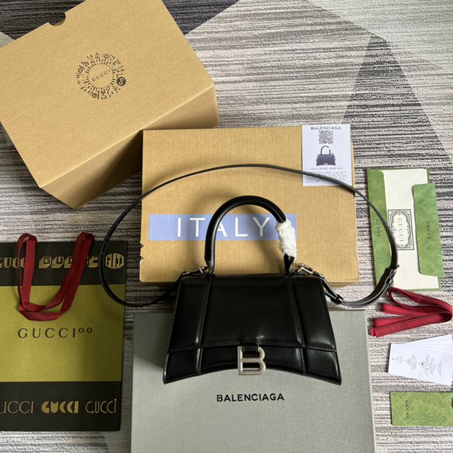 Gucci官網2026新款全皮女包 古馳BALENCIAGA×GUCCI聯名全新“Aria-時尚詠歎調”系列小號女包593546 gqy4745