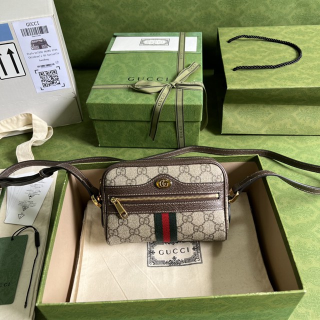 gucci專櫃新款貓科動物頭像.手袋 古馳Gucci meo vintage斜挎包迷你包 jcp1091