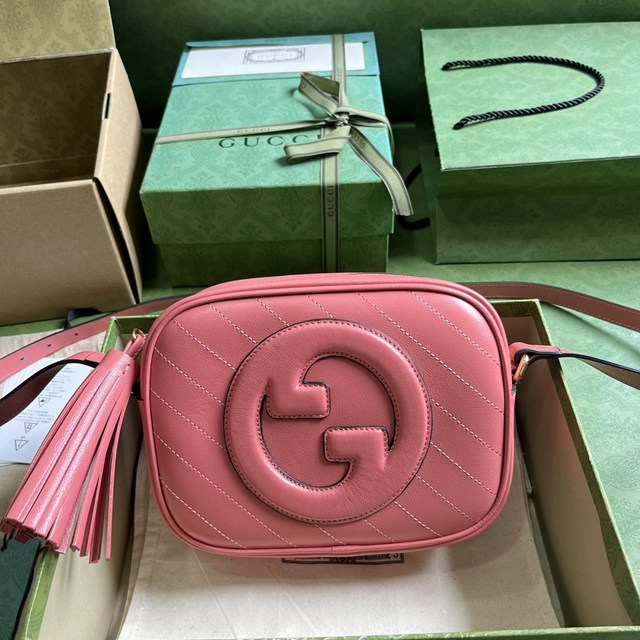 gucci專櫃新款原廠皮斜挎包手袋 古馳Gucci Blondie系列小號肩背包 jcp1154