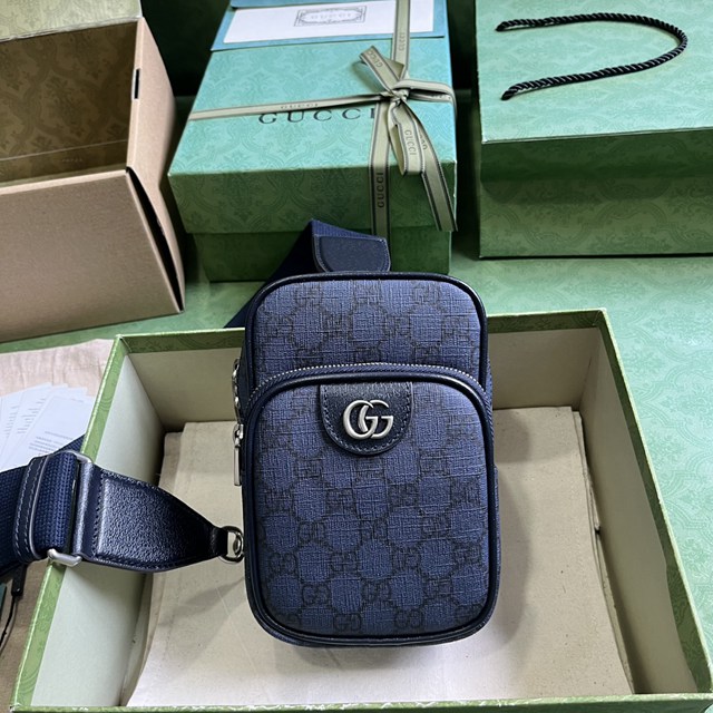 gucci專櫃新款單肩斜挎包 古馳Ophidia系列GG迷你手袋 jcp1274