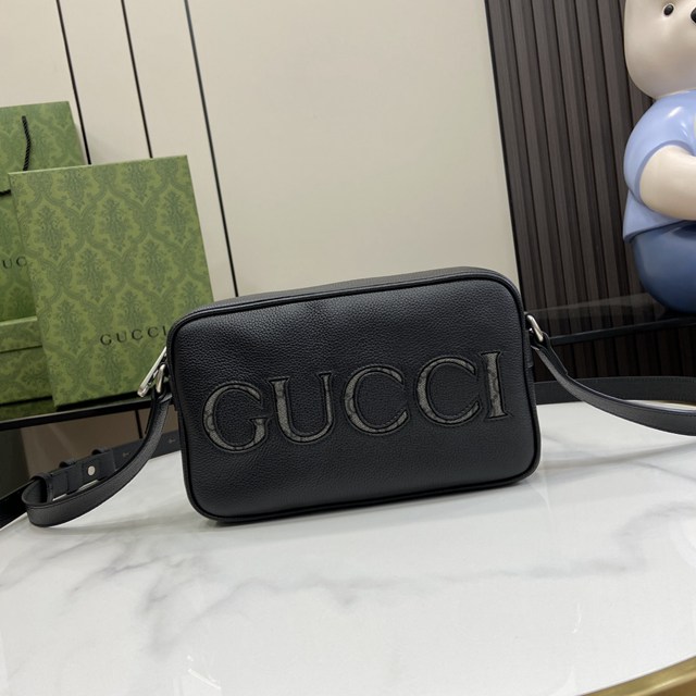 gucci專櫃2024早春系列原廠皮男士手袋 古馳Gucci男士斜挎肩背包 jcp1803