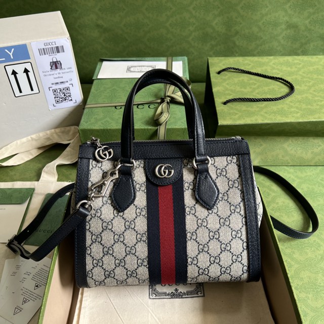 gucci專櫃新款女士手提手袋 古馳Ophidia系列迷你GG包 jcp1819