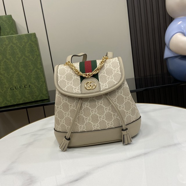 gucci專櫃2024新款女生雙肩包手袋 古馳Ophidia系列迷你背包 jcp1973