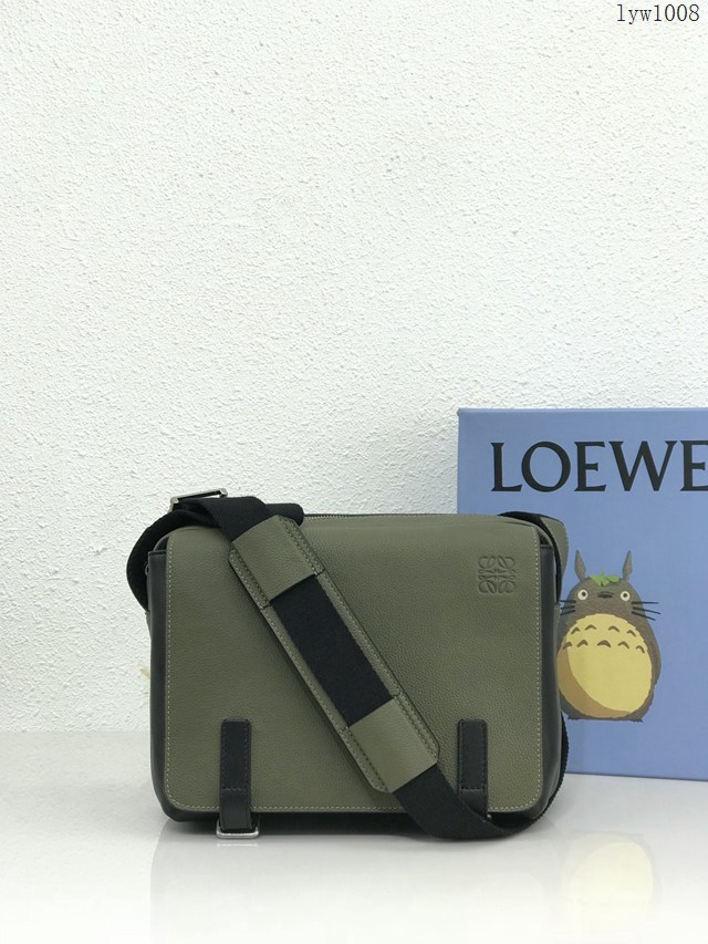 Loewe專櫃經典款military messenger信使包男包 羅意威新款郵差包 11361# lyw1008