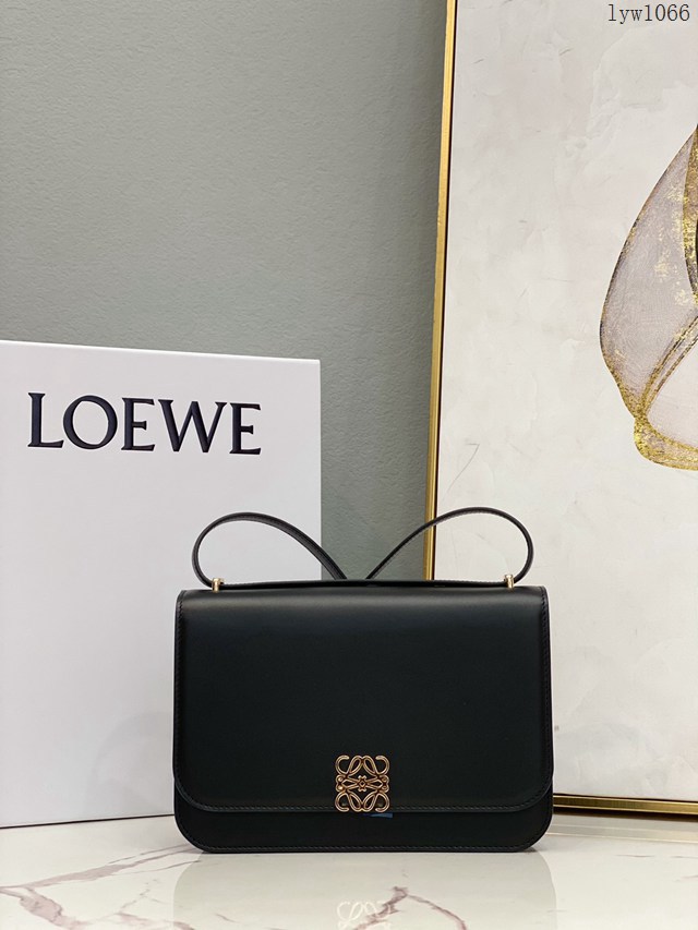 Loewe專櫃2022全新Goya系列中號手袋 羅意威爆款純色全皮肩背斜挎女包 lyw1066