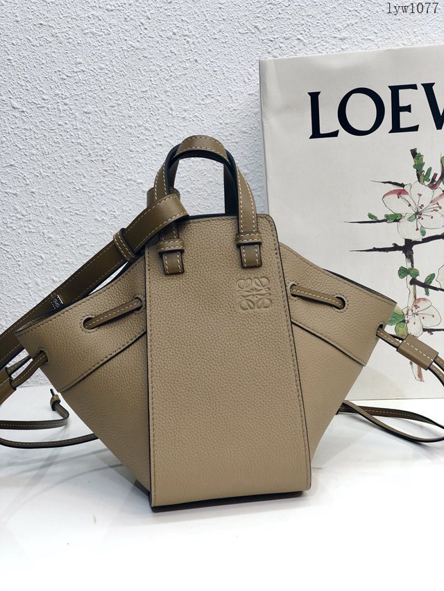 Loewe專櫃2022新款迷你hammock手袋 羅意威手提肩背女包迷你版吊床包 10393 lyw1077