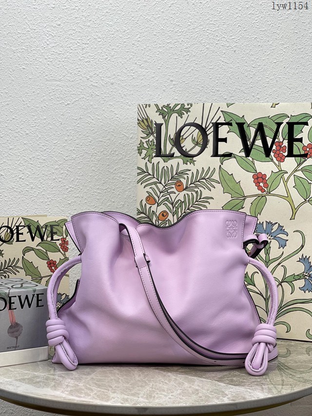 Loewe專櫃2022新款小牛皮肩背女包 羅意威Flamenco clutch系列升級版福袋大號 10856 lyw1154