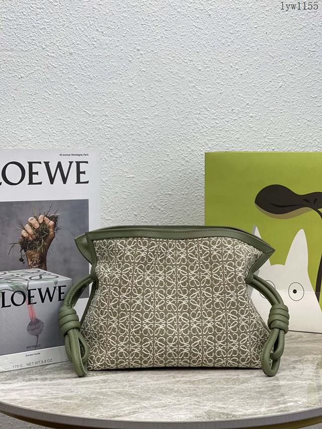 Loewe專櫃新款小牛皮束口抽繩福袋女款肩背包 羅意威Flamenco系列升級版迷你福袋 10855 lyw1155