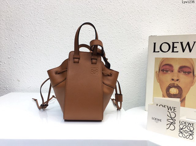 Loewe專櫃2022新款迷你hammock手袋 羅意威手提肩背女包迷你版吊床包 10393 lyw1236