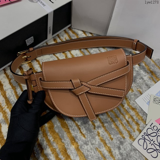 Loewe專櫃2022新款全馬鞍包 羅意威MiniGateDual手袋斜挎女包腰包胸包 10121 lyw1278