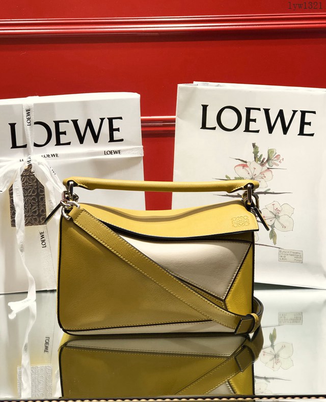 Loewe羅意威Puzzle女款系列小號幾何包 手提肩背斜挎女包 10172 lyw1321