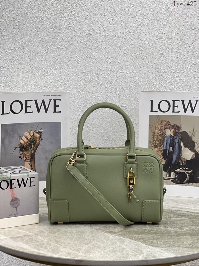 Loewe專櫃2022新款全皮純色手提肩背女包 羅意威Amazono手提包 10523 lyw1425