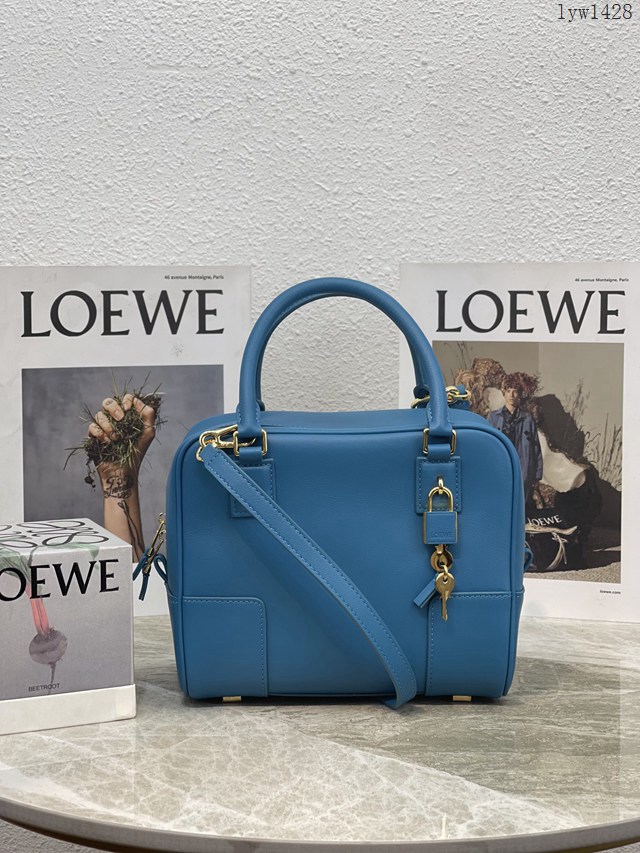 Loewe專櫃2022新款全皮純色手提肩背女包 羅意威Amazono手提包 10522 lyw1428