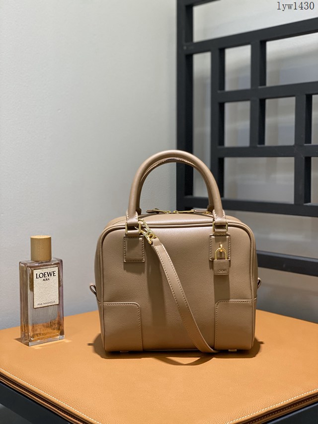 Loewe專櫃2022新款全皮純色手提肩背女包 羅意威Amazono手提包 10522 lyw1430