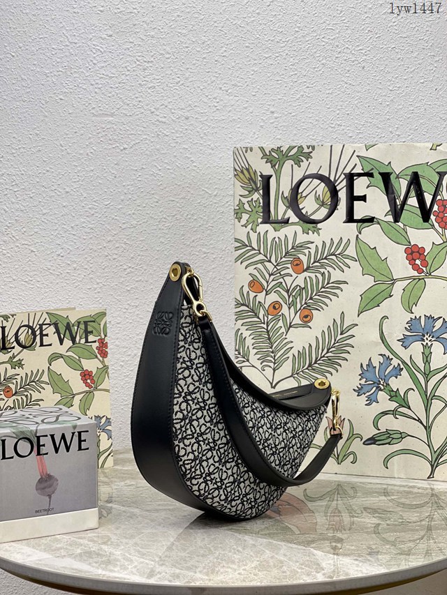 Loewe專櫃同步2022最新款Luna半月形Hobo手袋 羅意威小號月亮包 型號10193 lyw1447